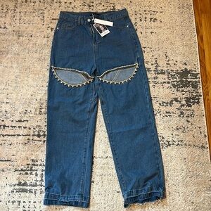 Stylish Blue Denim Women's Pants
